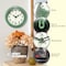 Infinity Instruments 8.5 in. Retro Diner Wall Clock, Green 14751LG-3773 - alternate 5